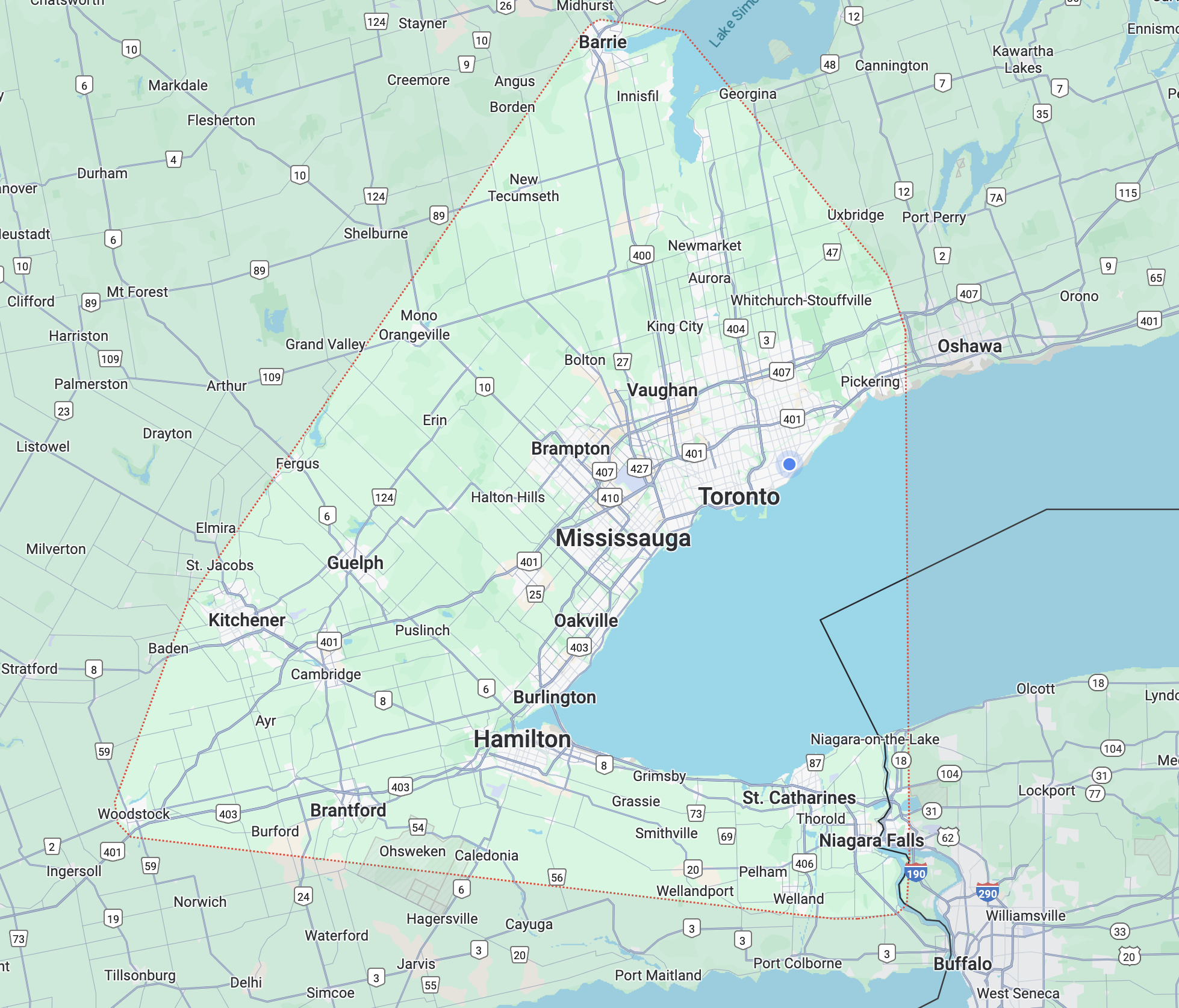 Red Fox Steam Clean service area - Greater Toronto Area, Mississauga, Brampton, Hamilton